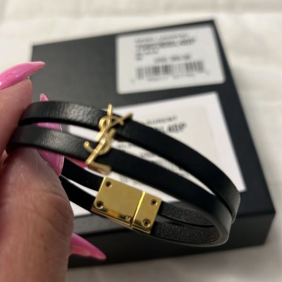 YSL LEATHER BAND BRACELET 100% authentic - Picture 13 of 13